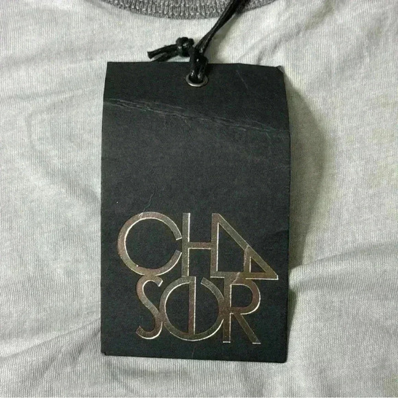 CHASER Women’s Medium Short Sleeve Raglan Tee Blocked Jersey In Seagull - Picture 7 of 8